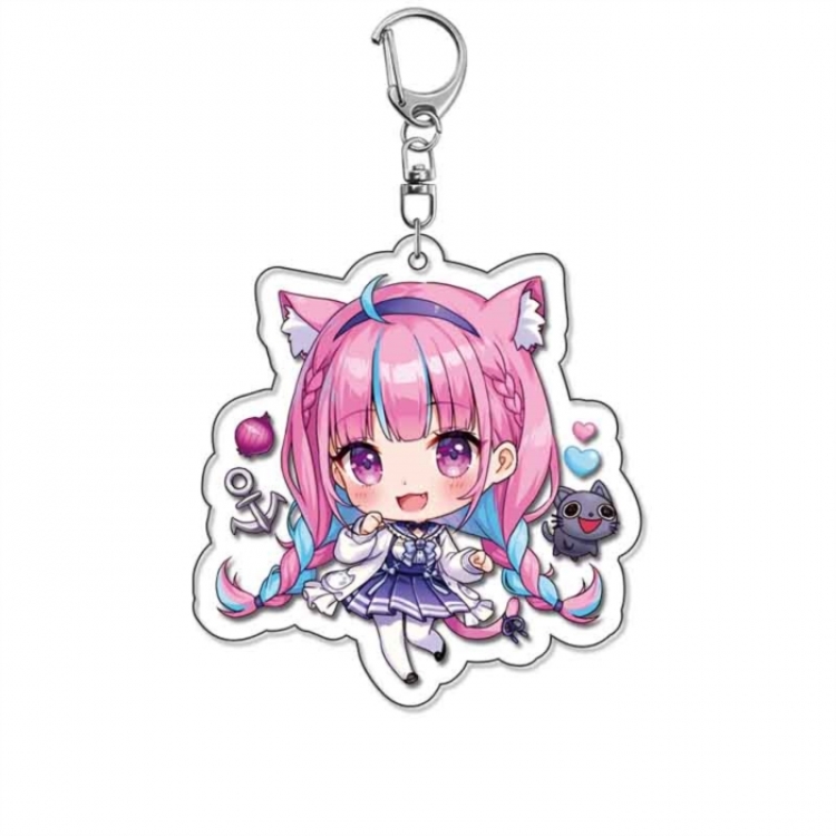 Virtual anchor Anime Acrylic Keychain Charm price for 5 pcs