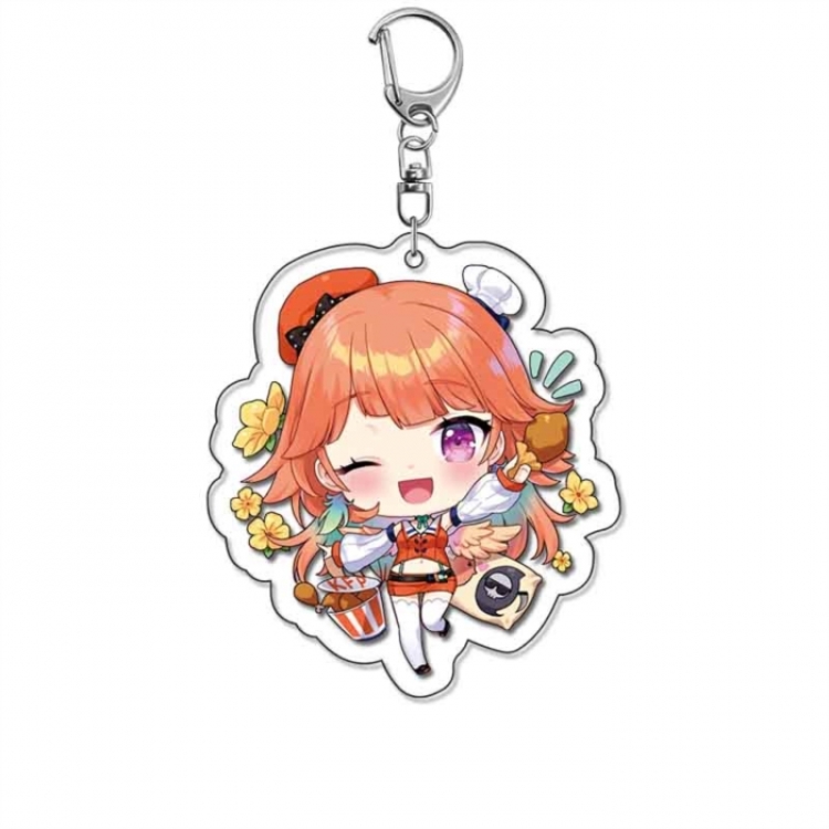Virtual anchor Anime Acrylic Keychain Charm price for 5 pcs