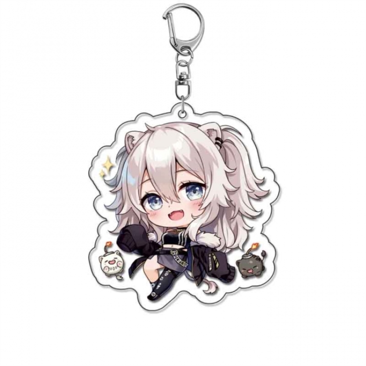 Virtual anchor Anime Acrylic Keychain Charm price for 5 pcs
