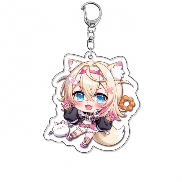 Virtual anchor Anime Acrylic Keychain Charm price for 5 pcs