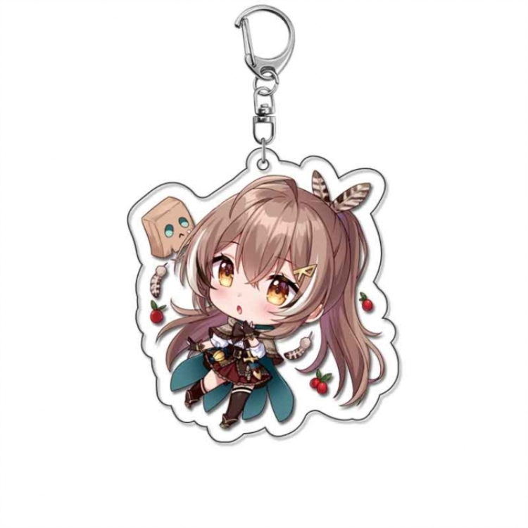 Virtual anchor Anime Acrylic Keychain Charm price for 5 pcs