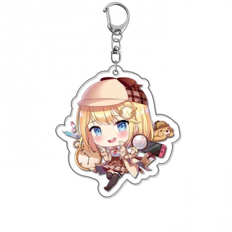Virtual anchor Anime Acrylic Keychain Charm price for 5 pcs