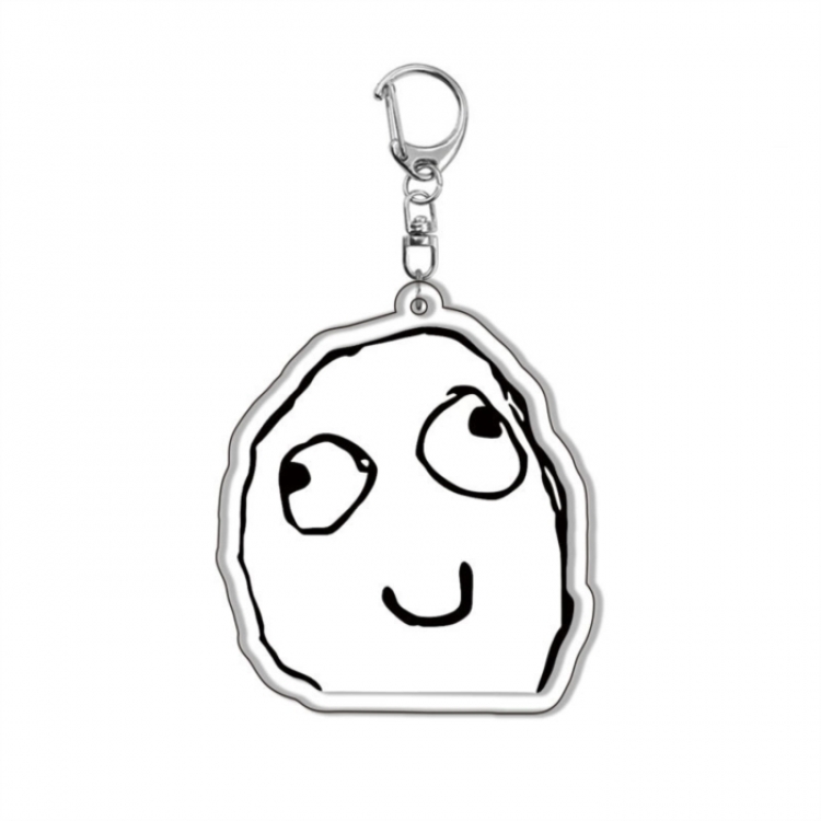  ‌Rage Comic Anime Acrylic Keychain Charm price for 5 pcs