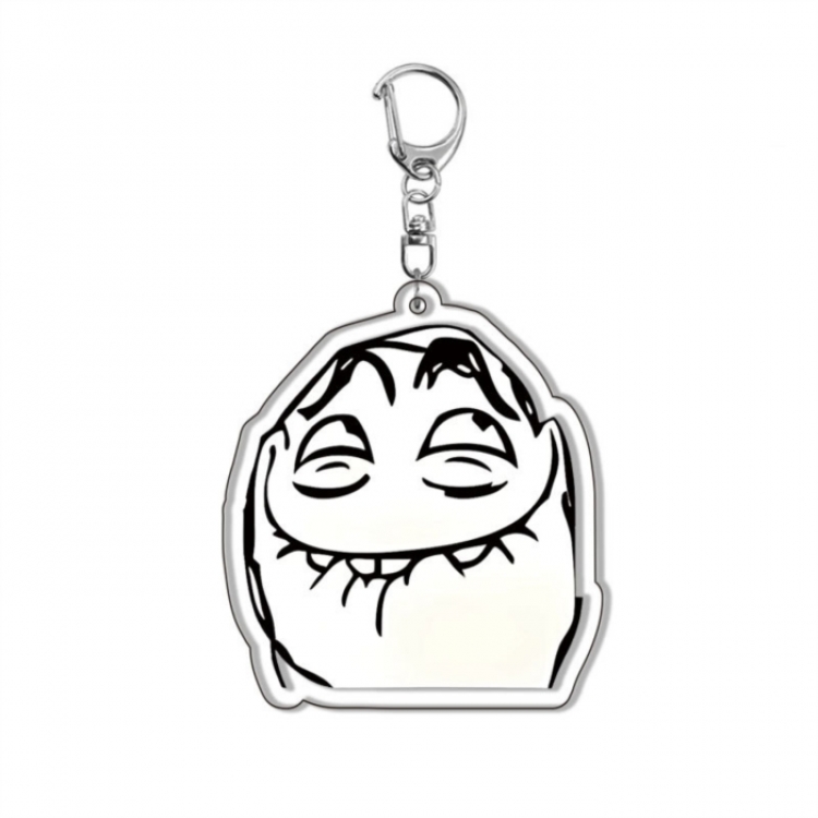  ‌Rage Comic Anime Acrylic Keychain Charm price for 5 pcs