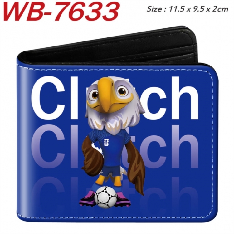 Clutch Animation color PU leather half fold wallet 11.5X9X2CM