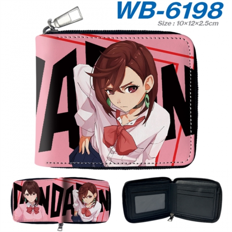 DANDADAN Anime color short full zip folding wallet 10x12x2.5cm