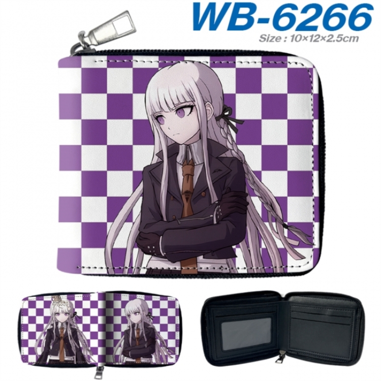 Dangan-Ronpa Anime color short full zip folding wallet 10x12x2.5cm