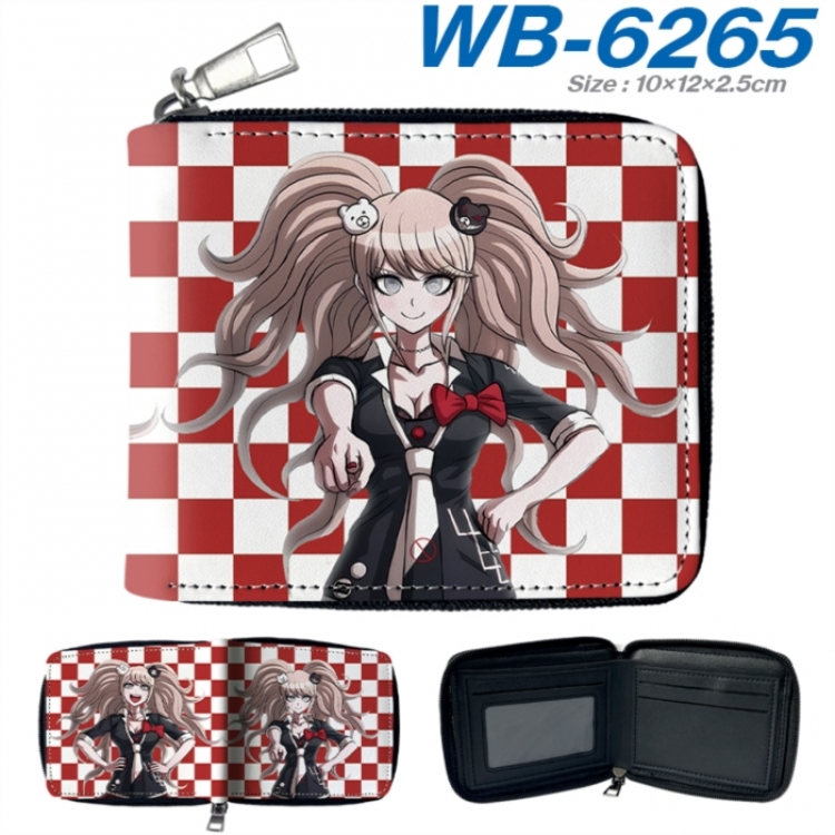 Dangan-Ronpa Anime color short full zip folding wallet 10x12x2.5cm