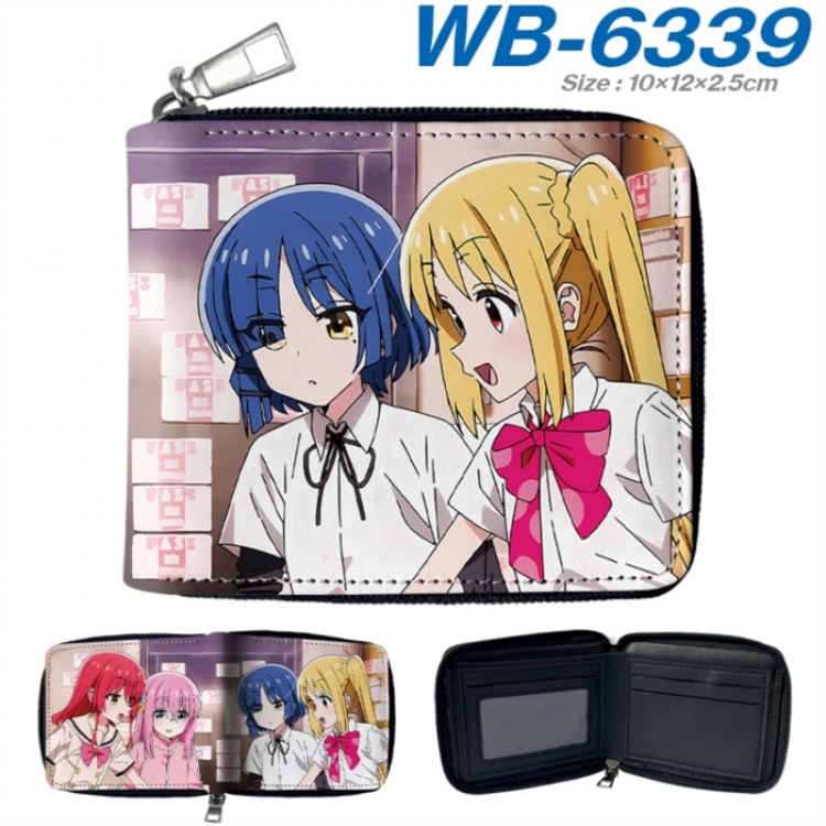 BOCCHI THE ROCK! Anime color short full zip folding wallet 10x12x2.5cm