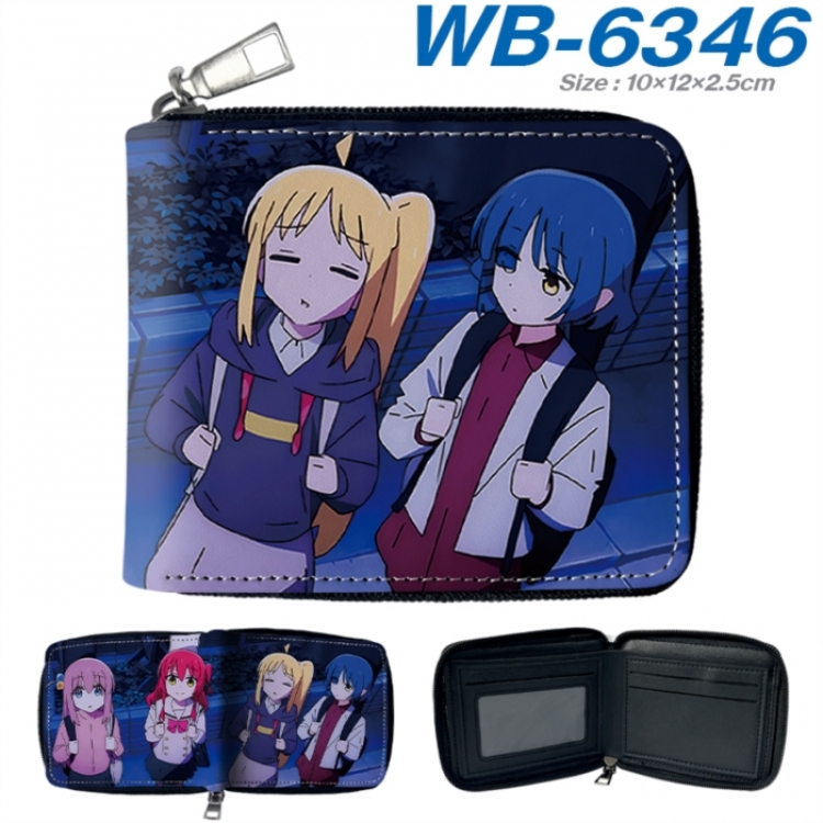 BOCCHI THE ROCK! Anime color short full zip folding wallet 10x12x2.5cm