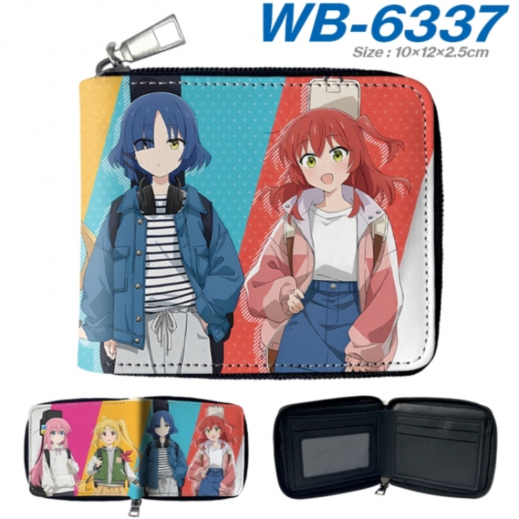 BOCCHI THE ROCK! Anime color short full zip folding wallet 10x12x2.5cm