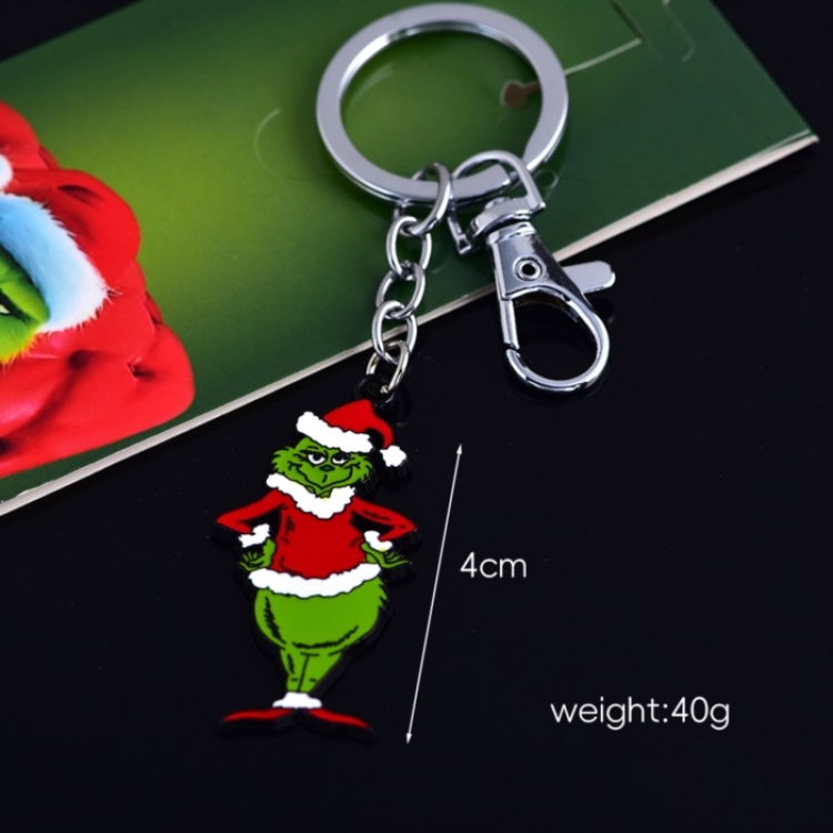 Christmas Monster Animation peripheral metal keychain pendant price for 5 pcs 