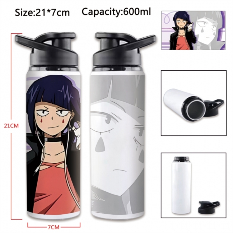  My Hero Academia Anime Printed Outdoor Sports Water Bottle 600ml 21x7cm