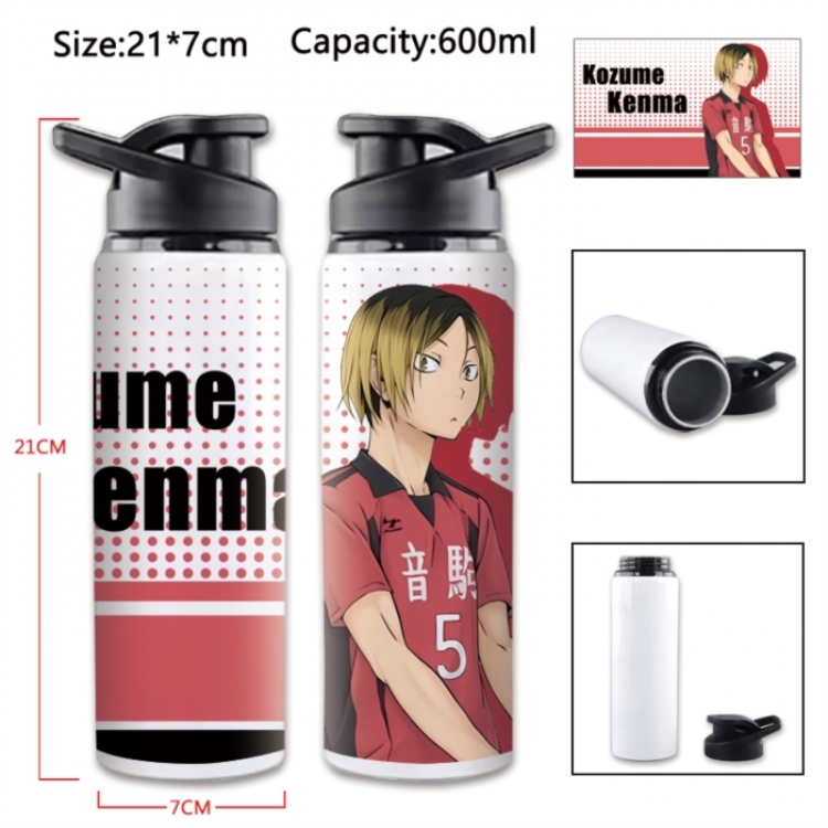 Haikyuu!! Anime Printed Outdoor Sports Water Bottle 600ml 21x7cm