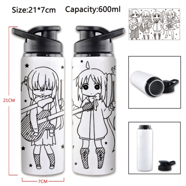 BOCCHI THE ROCK! Anime PU leather full color buckle two fold wallet 12X10X2CM