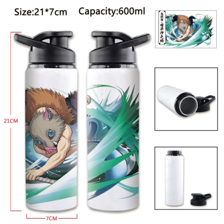 Demon Slayer Kimets Anime Printed Outdoor Sports Water Bottle 600ml 21x7cm