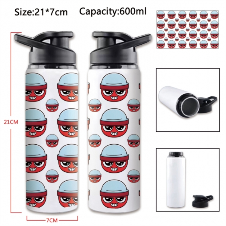 Dandy's World Anime Printed Outdoor Sports Water Bottle 600ml 21x7cm