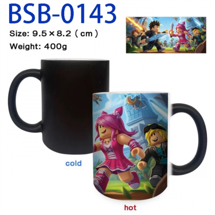 Roblox Anime peripherals color changing ceramic cup tea cup mug 9.5X8.2cm