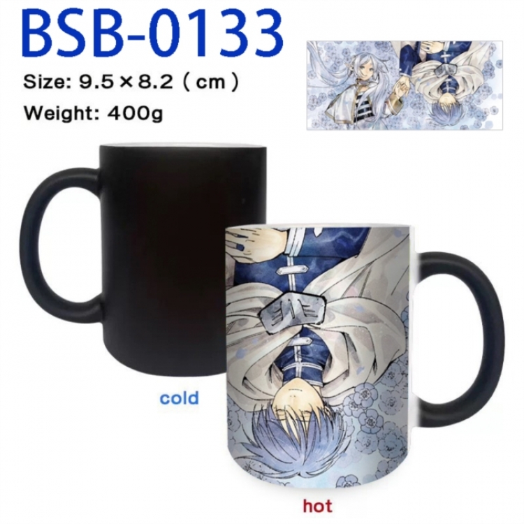 Frieren: Beyond Journey's Anime peripherals color changing ceramic cup tea cup mug 9.5X8.2cm