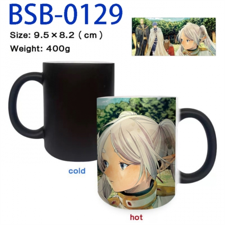 Frieren: Beyond Journey's Anime peripherals color changing ceramic cup tea cup mug 9.5X8.2cm