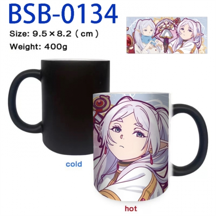 Frieren: Beyond Journey's Anime peripherals color changing ceramic cup tea cup mug 9.5X8.2cm