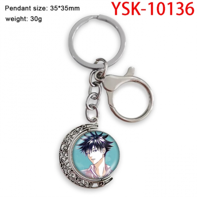 Jujutsu Kaisen Anime double-sided crystal rotating gemstone keychain pendant price for 5 pcs