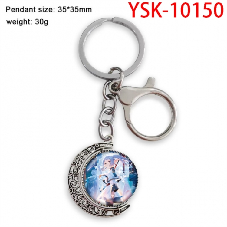 Frieren: Beyond Journey's Anime double-sided crystal rotating gemstone keychain pendant price for 5 pcs