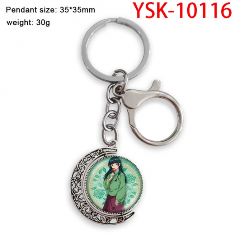 The Apothecary Diaries Hardware Anime double-sided crystal rotating gemstone keychain pendant price for 5 pcs
