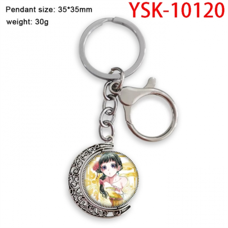 The Apothecary Diaries Hardware Anime double-sided crystal rotating gemstone keychain pendant price for 5 pcs