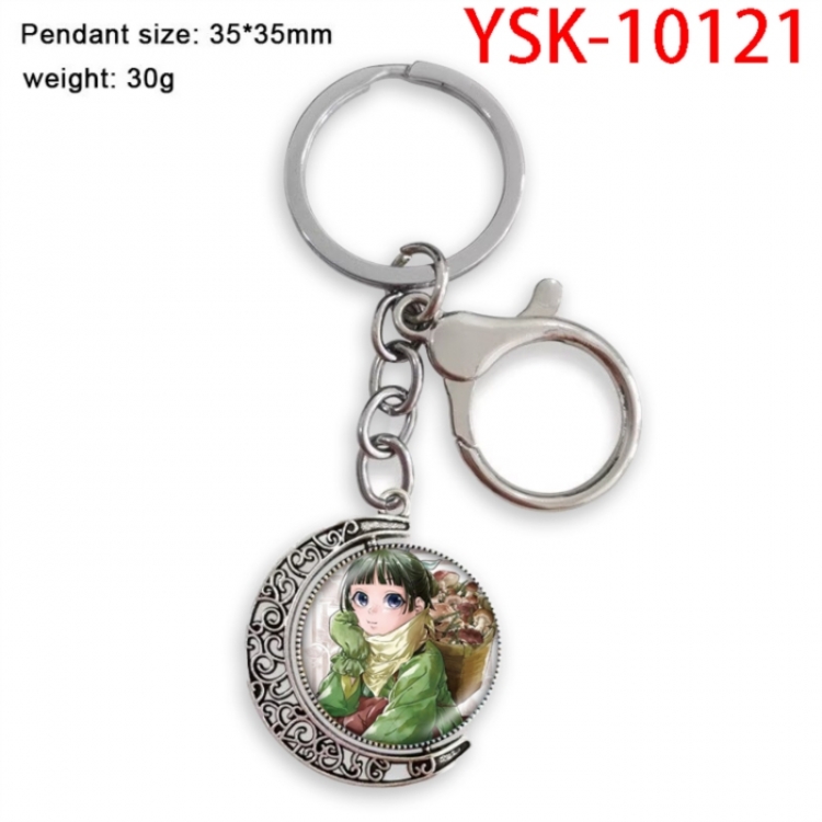 The Apothecary Diaries Hardware Anime double-sided crystal rotating gemstone keychain pendant price for 5 pcs