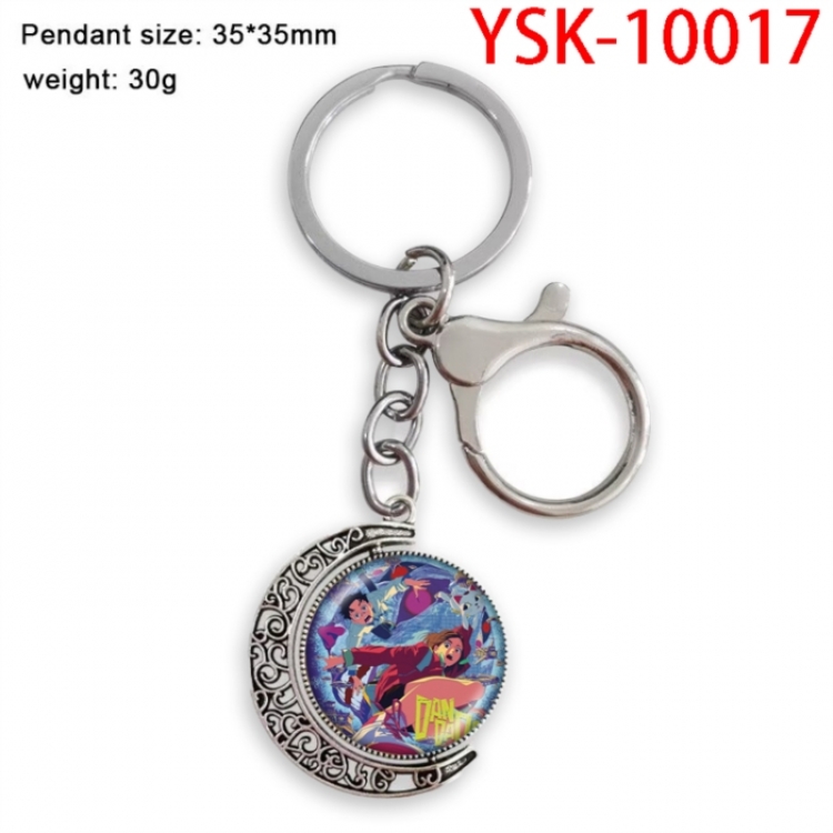 DANDADAN Anime double-sided crystal rotating gemstone keychain pendant price for 5 pcs