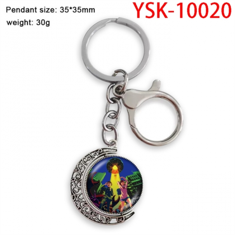 DANDADAN Anime double-sided crystal rotating gemstone keychain pendant price for 5 pcs