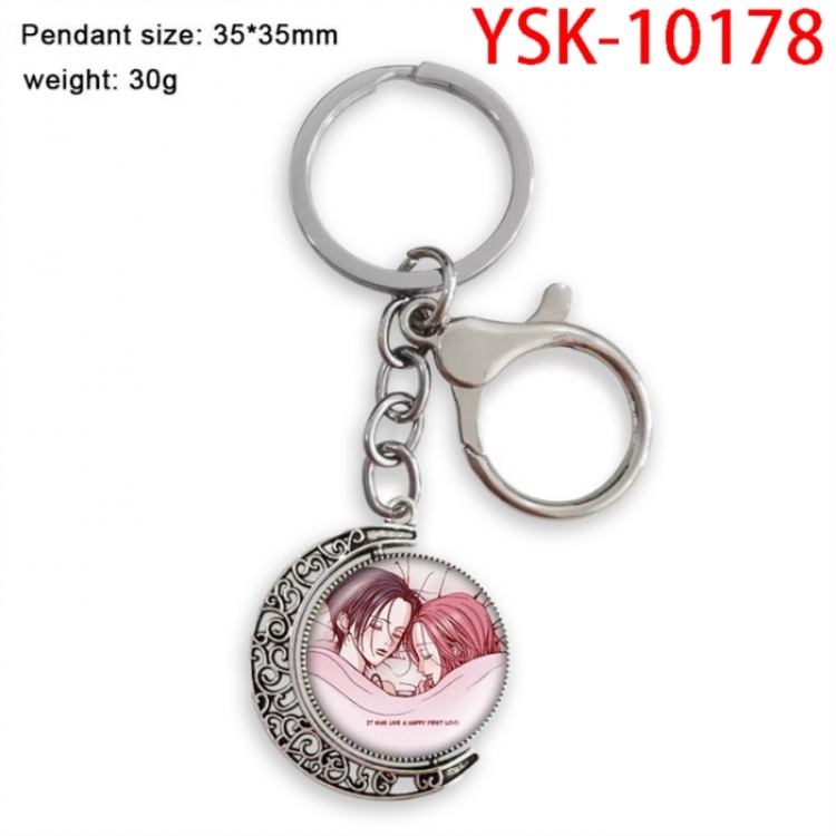 NANA Anime double-sided crystal rotating gemstone keychain pendant price for 5 pcs