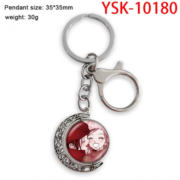 NANA Anime double-sided crystal rotating gemstone keychain pendant price for 5 pcs