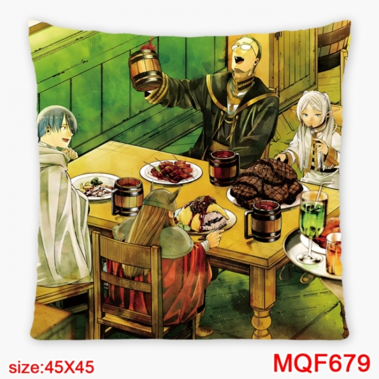 Frieren: Beyond Journey's Anime square full-color pillow cushion 45X45CM NO FILLING 