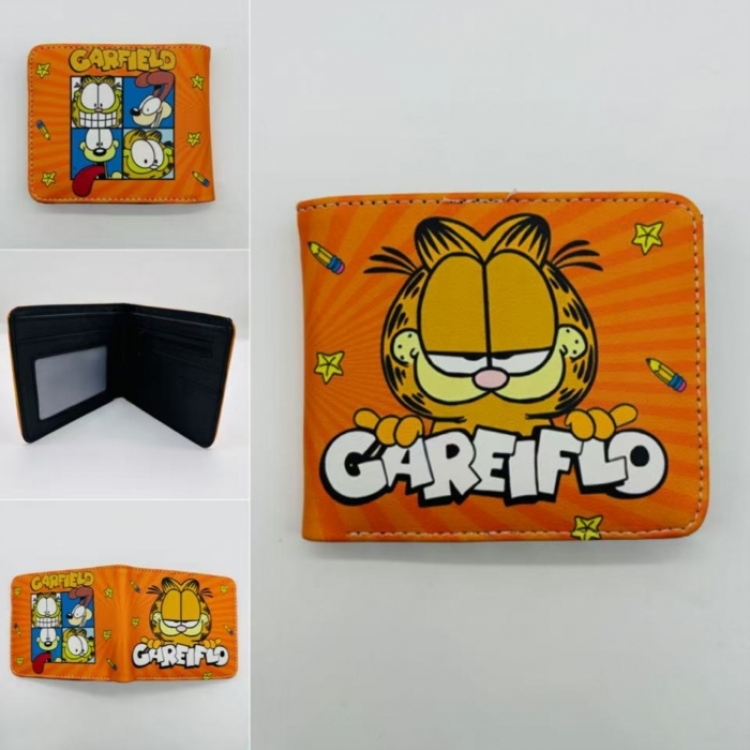 Garfield  Full color Two fold short card case wallet 11X9.5CM