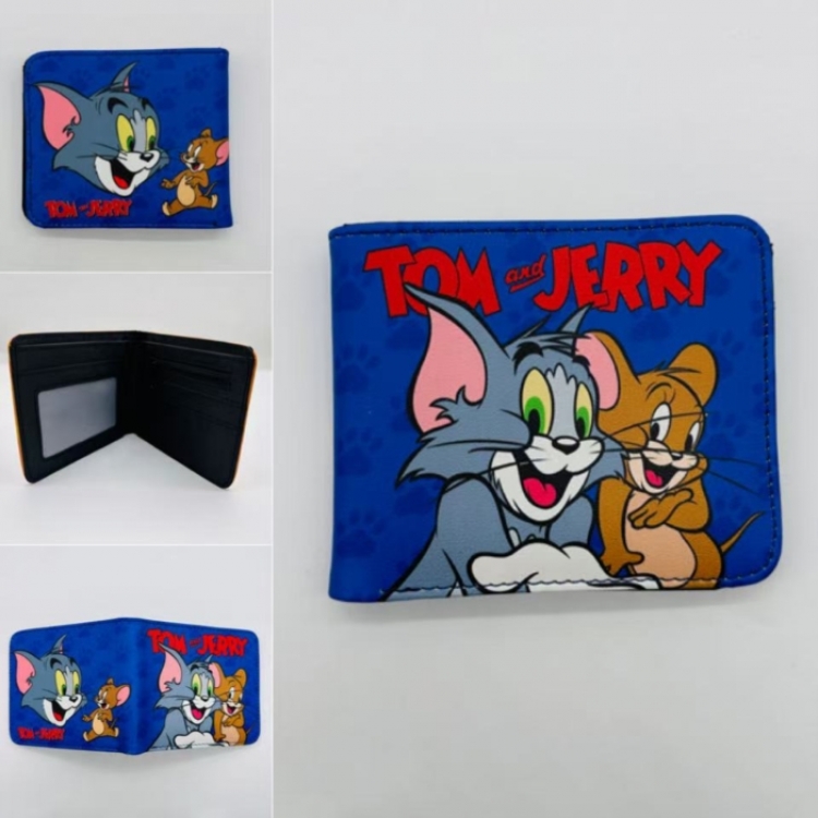 Tom and Jerry  Full color Two fold short card case wallet 11X9.5CM