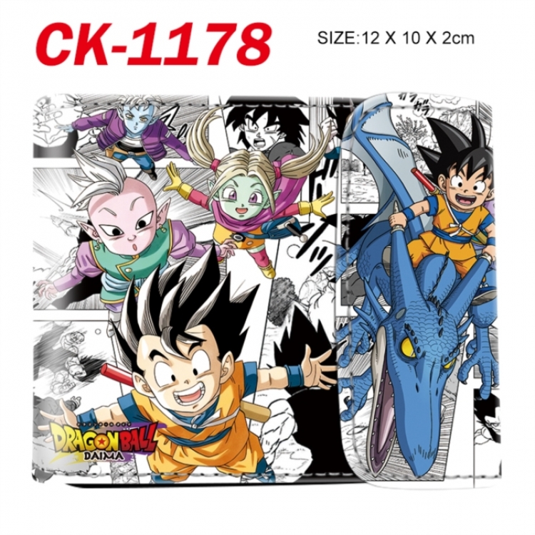 DRAGON BALL Horizontal concealed wallet short wallet 12x10x2CM
