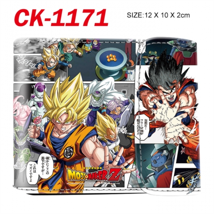 DRAGON BALL Horizontal concealed wallet short wallet 12x10x2CM