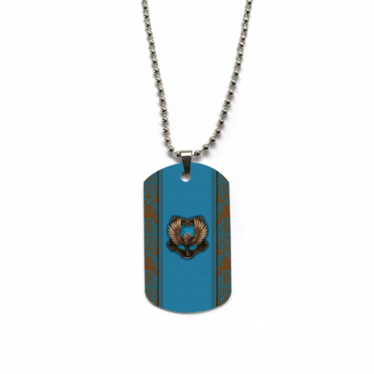 Harry Potter Anime double-sided full color printed military brand necklace price for 5 pcs