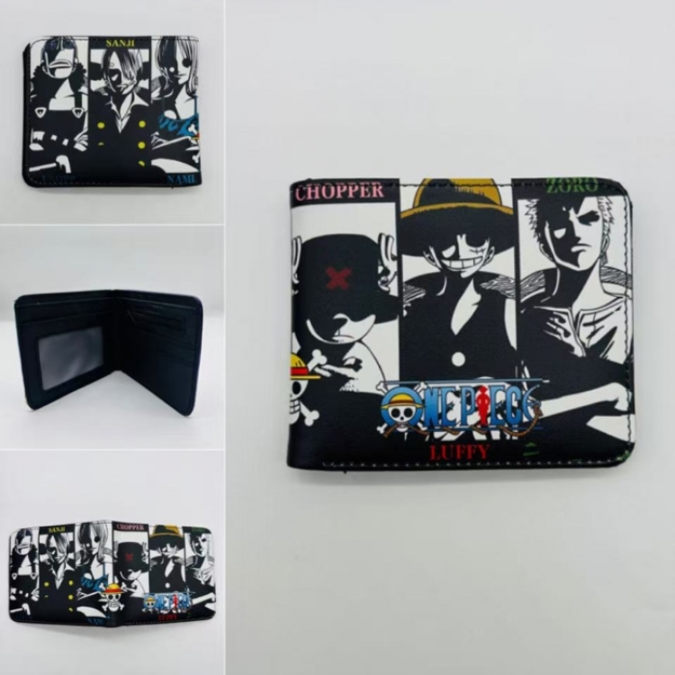 One Piece Full color Two fold short card case wallet 11X9.5CM  