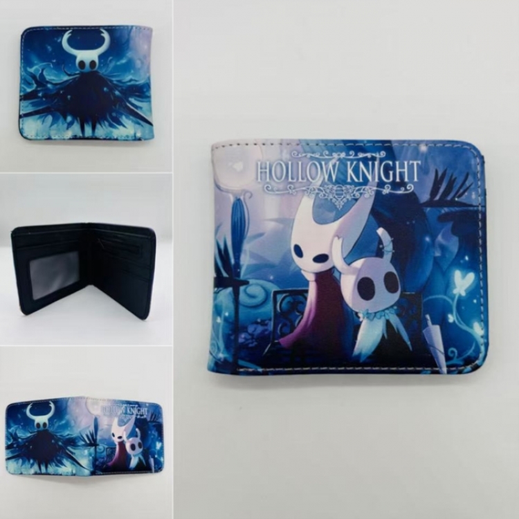 hollow knight Full color Two fold short card case wallet 11X9.5CM  