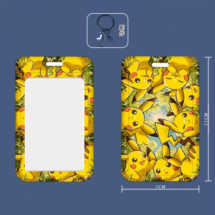 Pokemon 3D embossed hard shell card holder badge keychain price for 5 pcs