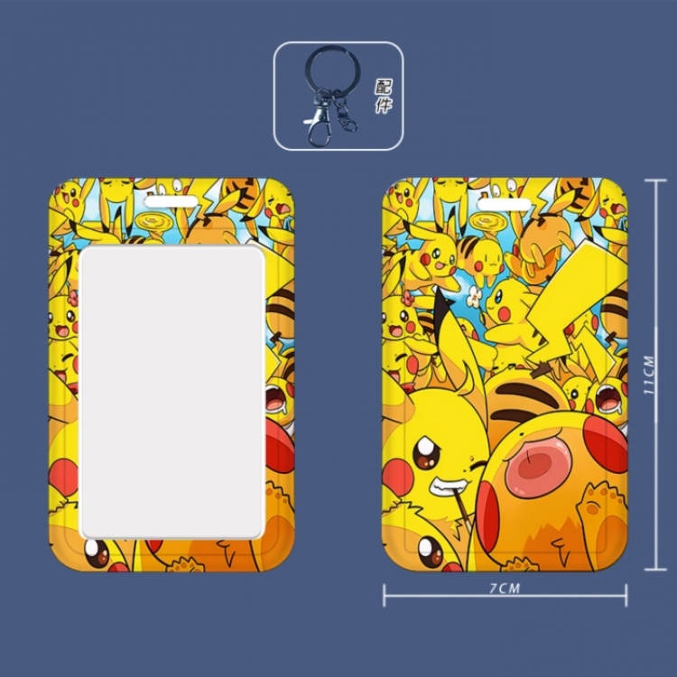 Pokemon 3D embossed hard shell card holder badge keychain price for 5 pcs