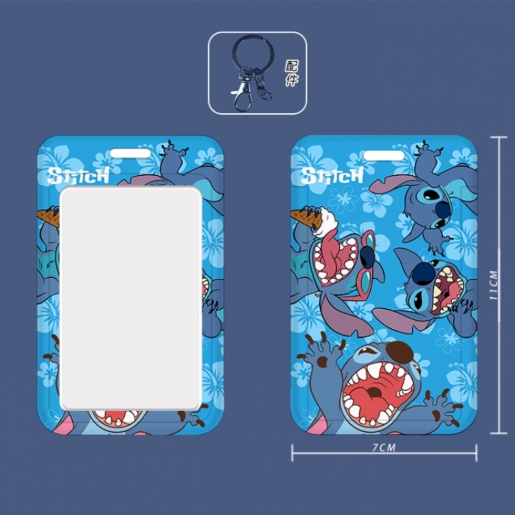 Lilo & Stitch 3D embossed hard shell card holder badge keychain price for 5 pcs