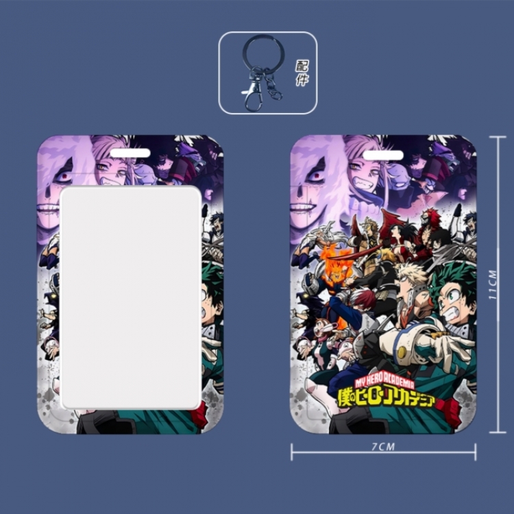 My Hero Academia 3D embossed hard shell card holder badge keychain price for 5 pcs