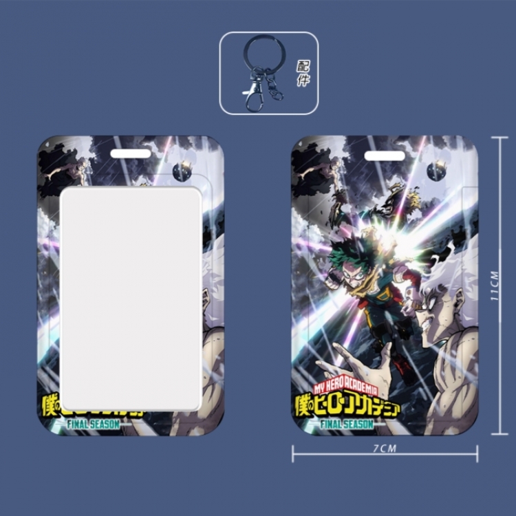 My Hero Academia 3D embossed hard shell card holder badge keychain price for 5 pcs