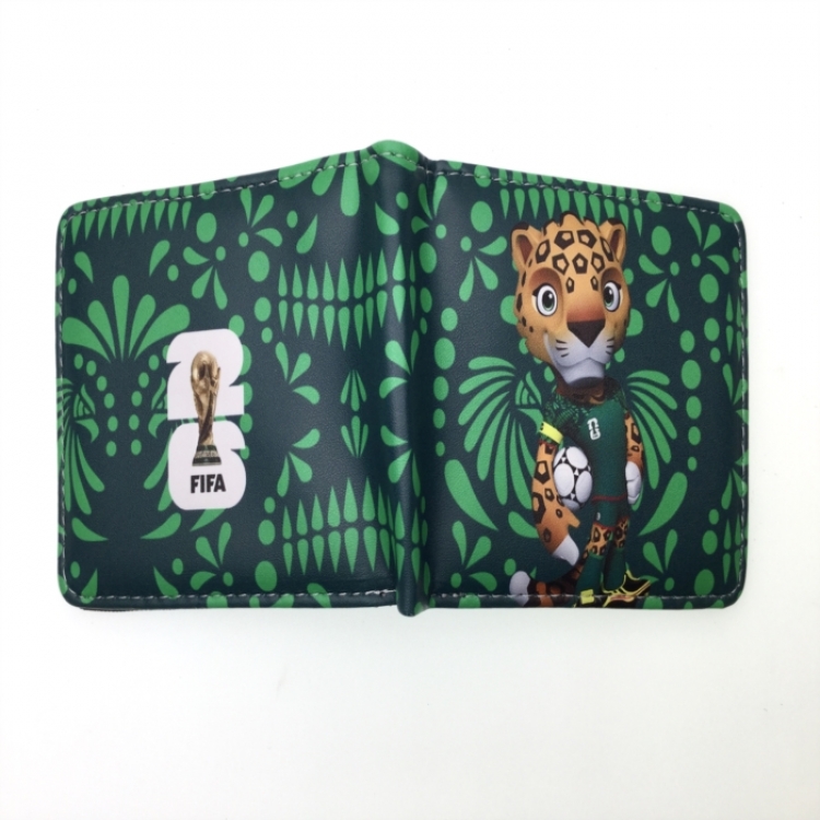 Football star Anime two fold  Short wallet 11X9.5CM 60G 