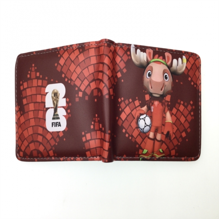 Football star Anime two fold  Short wallet 11X9.5CM 60G 