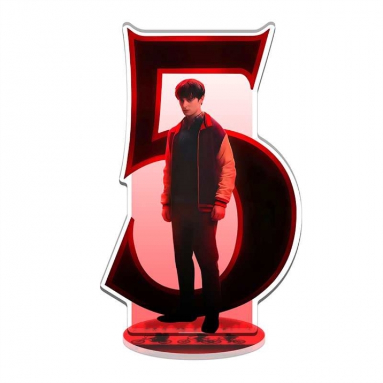 Stranger Things celebrity merchandise acrylic Standing figure Plates Keychain 16CM